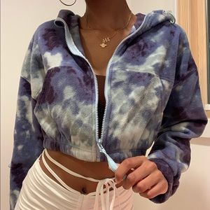 Tie dye fleece